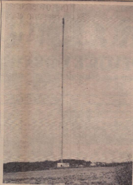 12 January 1968 Huntshaw TV mast