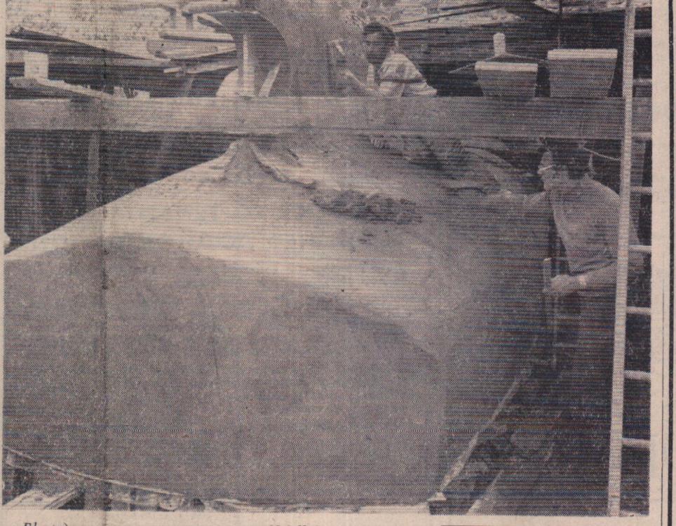  Cement clad boats being built at Northam