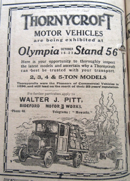 Thornycroft motor vehicles