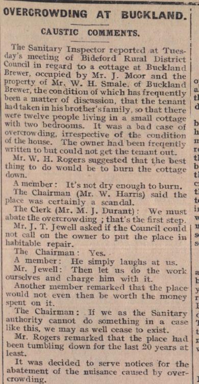 August 1924 Buckland Brewer cottage