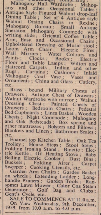 Dec 1959 WHo The Cottage Lesslie