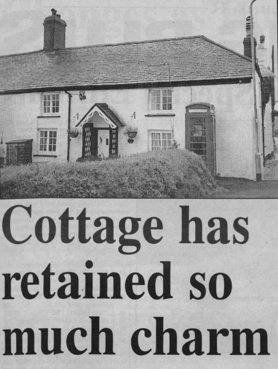 Jan 2000 Clovelly cottage for sale