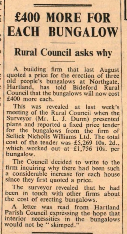 May 1964 Hartland bungalows extra