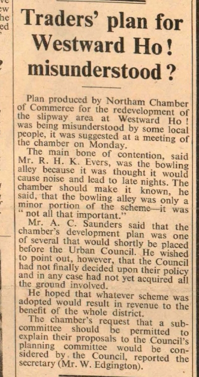 May 1964 Westward Ho bowling alley