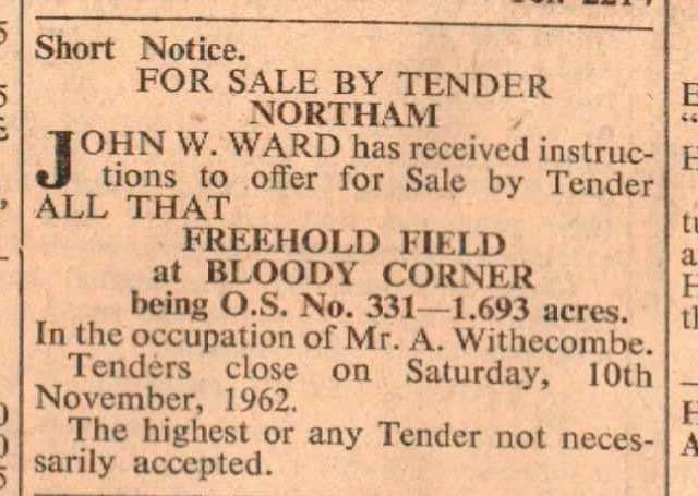 Nov 1962 Bloody Corner Northam