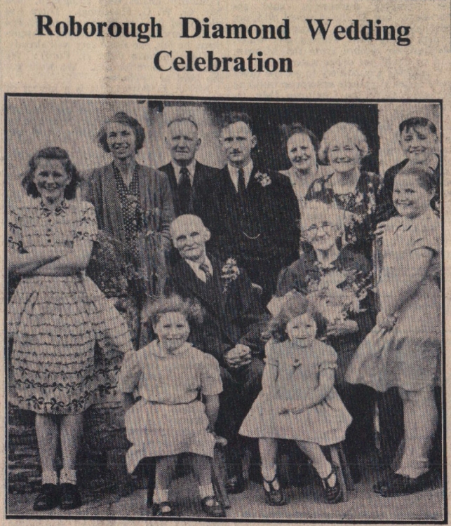 Oct 1950 Roborough Martin Diamond Wedding Reeds Cottage