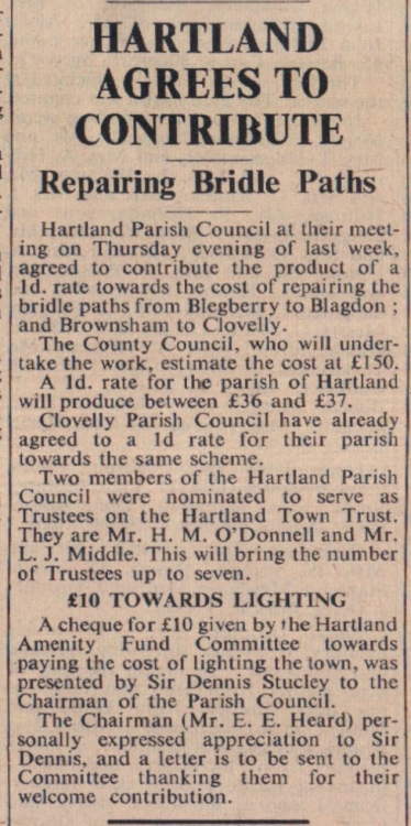 Oct 1959 Hartland bridle paths