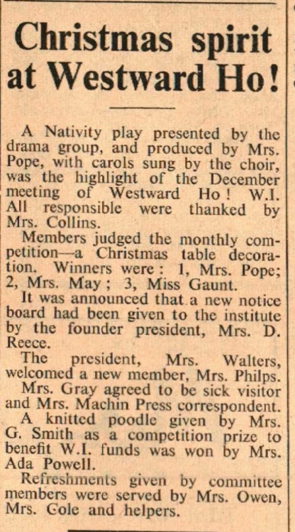 Westward Ho Christmas spirit