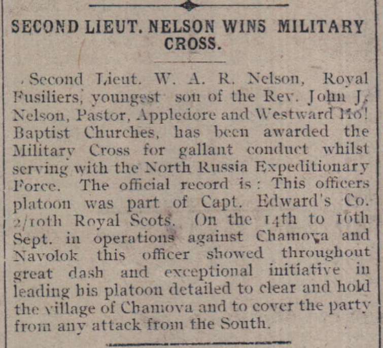 10.12.1918 Westward Ho Nelson