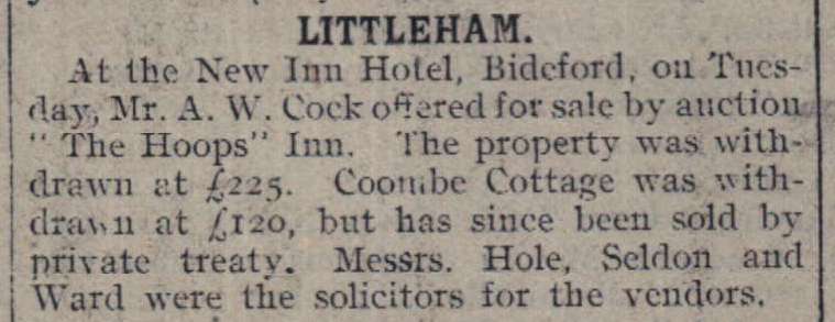 12.3.1918 The Hoops Littleham