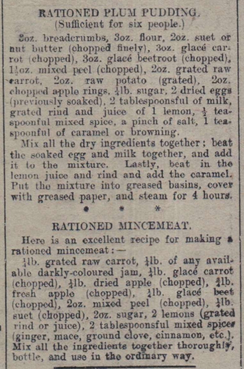 17.12.1918 Christmas rationed3
