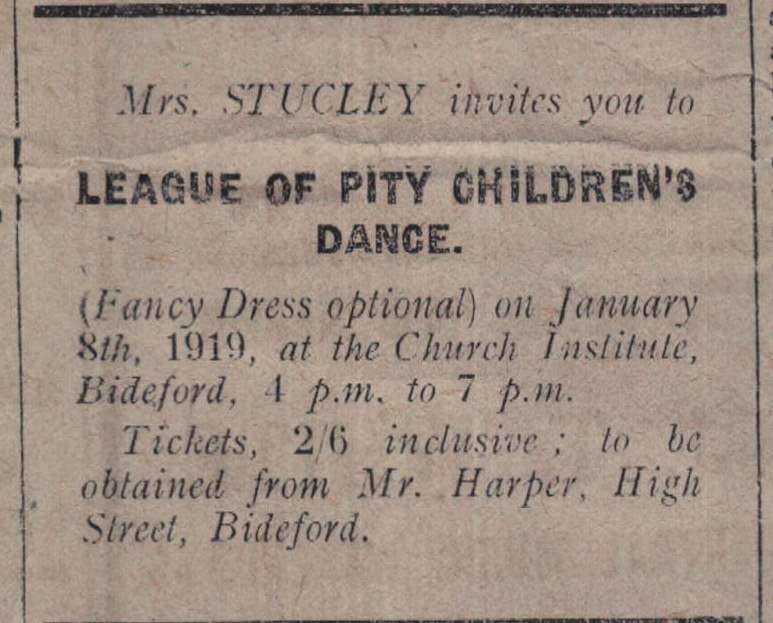 31.12.1918 Mrs Stucley