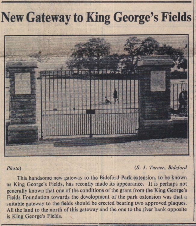 21.9.1951 Bideford new gates