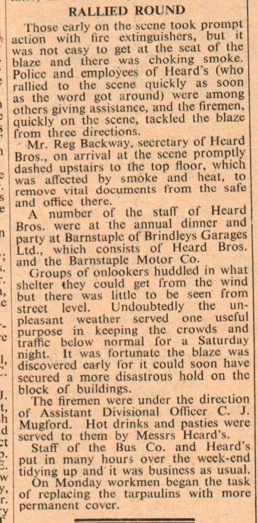 Feb 1965 Bideford fire Heards Mugford