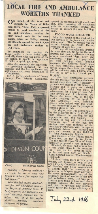 Local fire and ambulance