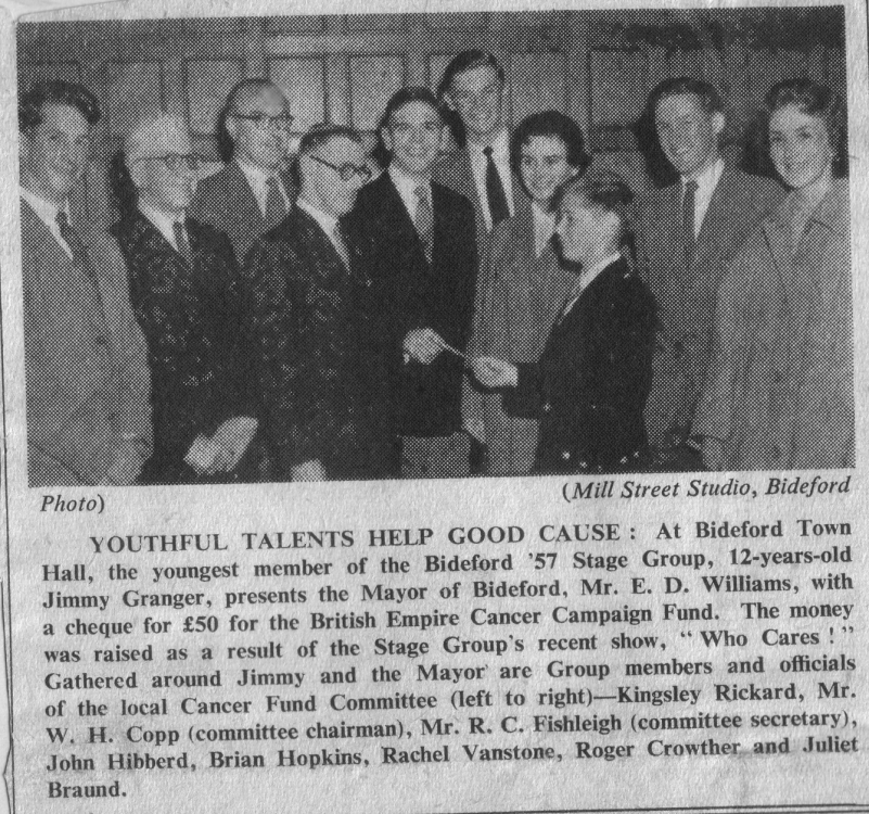 1957 57 Stage Group Brian Hoplins