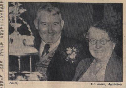 19.2.1954 Appledore golden wedding Down