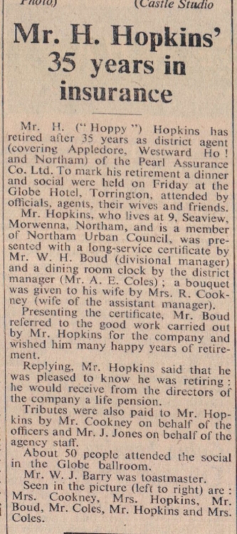 25.8.1961 Insurance Mr Hopkins1
