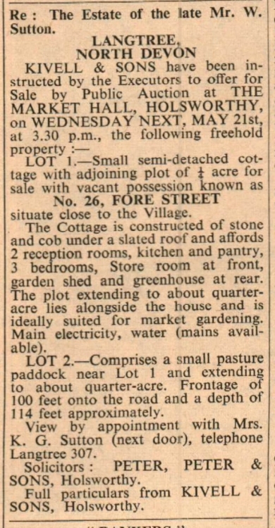 9.5.1969 Langtree property