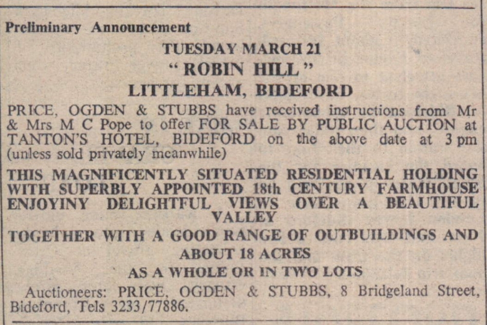 Feb 1978 Littleham Robin Hill