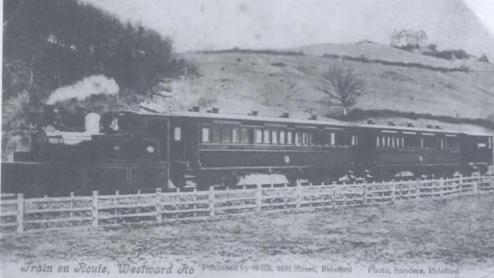 Train en route Westward Ho