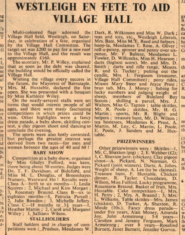 1.7.1960 Westleigh Village Hall2