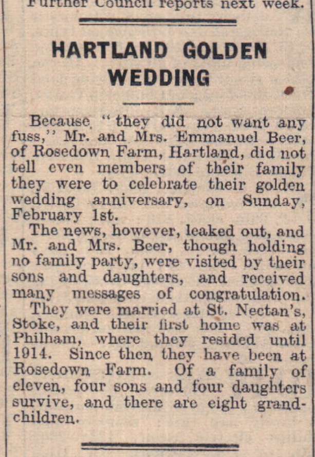 10 February 1948   Golden Wedding   Beer