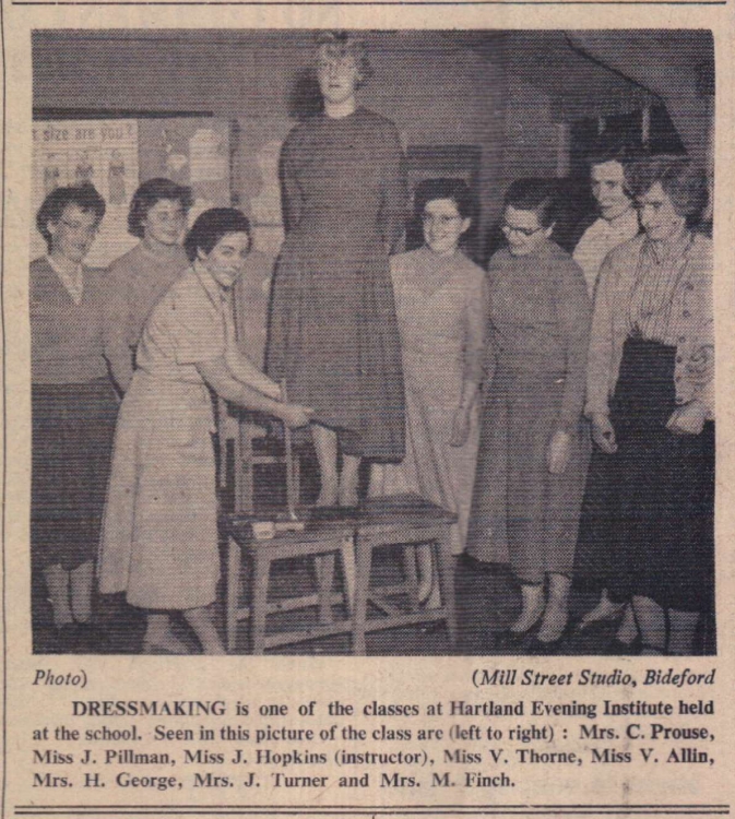 3.1.1958 Hartland dressmaking