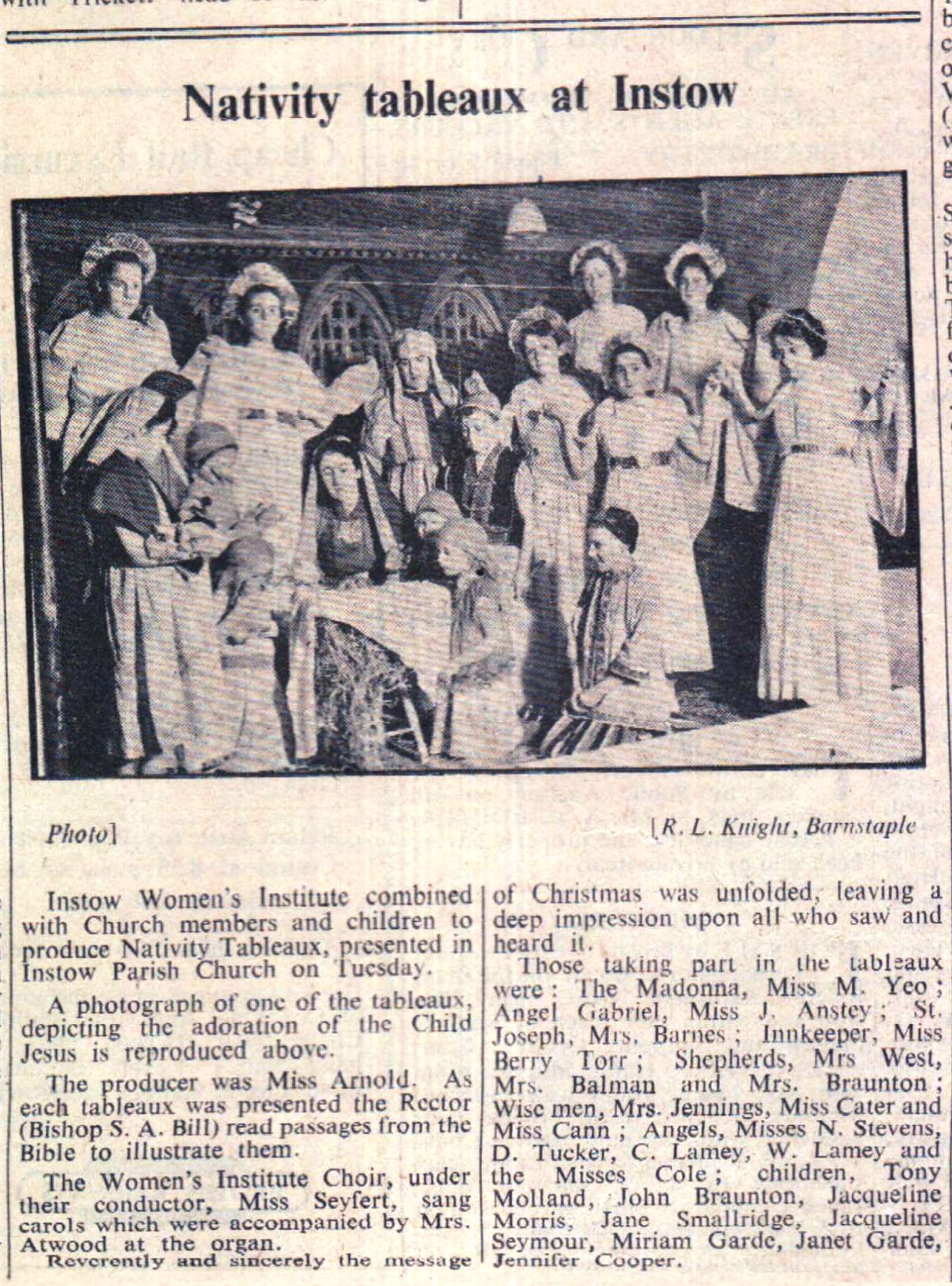 21 December 1948   Instow nativity