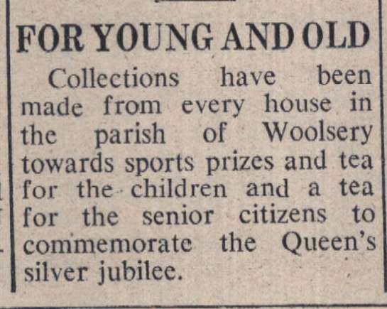 11.3.1977 Woolsery Silver Jubilee