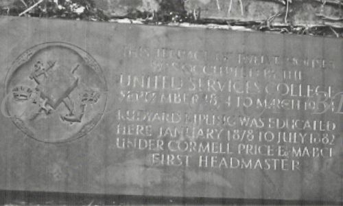 58   united services college plaque